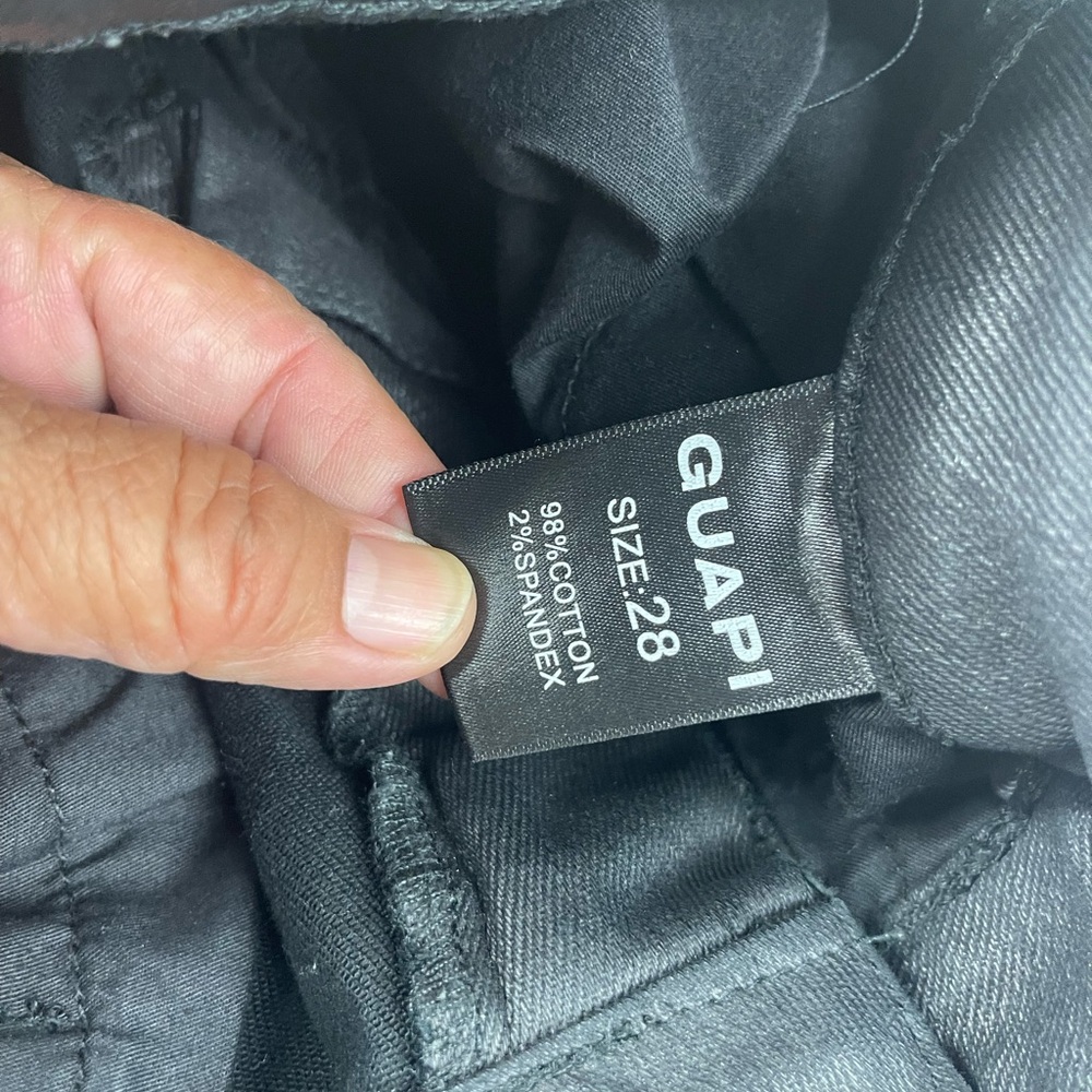 Guapi Black Pants With Multiple Pockets Size 28 - image 5